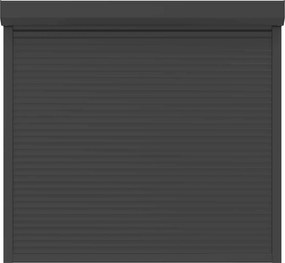 vidaXL Ρολό εισόδου Ανθρακί 160 x 150 cm Αλουμίνιο και Πολυουρεθάνη