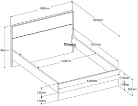 Κρεβάτι Canada-140 x 190