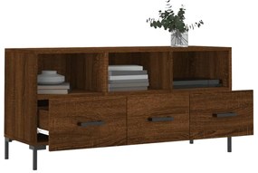 vidaXL Έπιπλο Τηλεόρασης Καφέ Δρυς 102 x 36 x 50 εκ. από Επεξεργ. Ξύλο