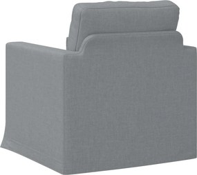 vidaXL Καναπές Ανοιχτό γκρι 78 x 78 x 80 εκ. ύφασμα