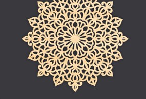 Intra απο ξύλο plywood 3mm-4mm πάχος Τρισδιάστατη Mandala Δίασταση 30x30 cm INTRAFABR-86061928