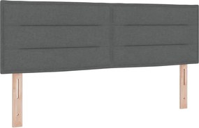 vidaXL Κεφαλάρι Σκούρο Γκρι 160 cm ύφασμα