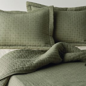 Κουβερλί King Size (Σετ 260x240) Kentia Loft Mason 02 Olive Green