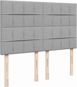 vidaXL Κρεβάτι Boxspring με Στρώμα Αν. Πράσινο 160x200εκ Υφασμάτινο