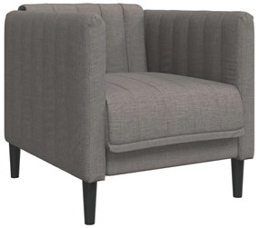 Σετ Σαλονιού 3 Τεμαχίων Taupe Υφασμάτινο