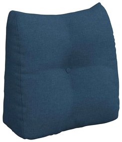 vidaXL Μαξιλάρι Πλάτης Μπλε 45 x 24 x 50 εκ ύφασμα