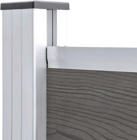 vidaXL Πάνελ Περίφραξης Γκρι 95 x 186 εκ. από WPC