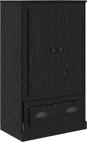 vidaXL Highboard με συρτάρι 3 pcs Μαύρη Οξυά Επεξεργασμένο ξύλο