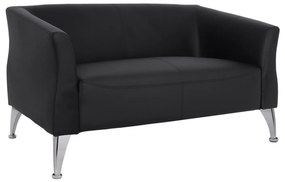 ΚΑΝΑΠΕΣ 2ΘΕΣΙΟΣ KIANA HM3122.21 ΜΕ ΜΑΥΡΟ PU 130x75x71 εκ.