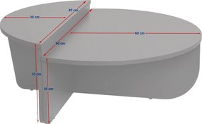 Τραπεζάκι Σαλονιού Ξύλο Μαύρο ORION 90x60x30