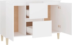 vidaXL Μπουφές Λευκός 101 x 35 x 70 εκ. από Επεξεργασμένο Ξύλο