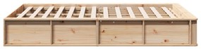 vidaXL Κρεβάτι με αποθηκευτικό χώρο 140 x 200 εκ από συμπαγές πεύκο