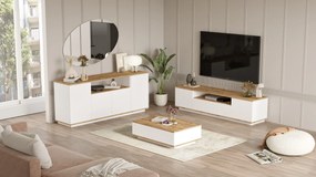 Σύνθετο Σαλονιού Atlantic Πεύκο / Λευκό DROER 180x44.5x44.6