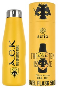 Estia 00-13240 Μπουκάλι Θερμός Κίτρινο AEK BC 500ml