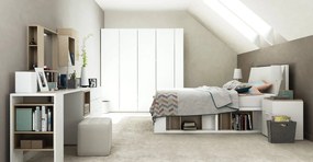 Ντουλάπα 4 You τετράφυλλη-Λευκό-180 x 57 x 240 εκ.