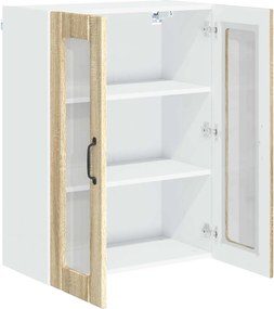 vidaXL Ραφιέρα τοίχου LUCCA Sonoma Δρυς 60 x 31 x 80 εκ.