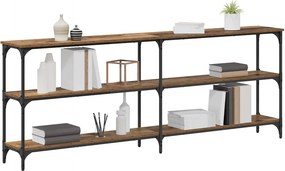 vidaXL Τραπέζι κονσόλας Παλιό Ξύλο 200 x 29 x 75 cm