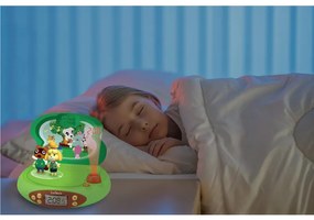 Επιτραπέζιο παιδικό 3D ρολόι με προβολέα Lexibook Nintendo Animal Crossing RP500AC, Ξυπνητήρι, 4 εφέ, Πράσινο/Καφέ