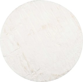 Στρογγυλό Χαλί Γούνινο (Φ160) Polcarpet Rabbit White