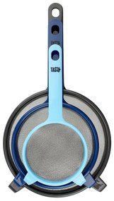 Σετ 3 σουρωτήρια Tasty 678401, 3 μεγέθη, Ανοξείδωτο, Πολύχρωμο