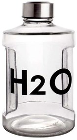 Μπουκάλι H2O ZT18QKHGS 900ml Clear-Black Max Home Γυαλί