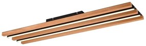 Φωτιστικό Οροφής - Πλαφονιέρα Fontana 648917532 80x6x20cm 1xSMD LED 27W 3050lm 3000K Brown-Black Tri