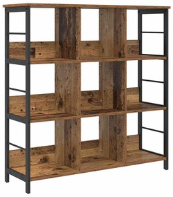 vidaXL Ράφι Βιβλίων Παλιό Ξύλο 102 x 32 x 104,5 εκ. Επεξεργασμένο ξύλο