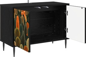 vidaXL Ντουλάπι TV ZAANDAM 69 x 33 x 50,5 εκ. Μαύρη Δρυς