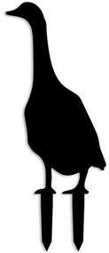 Διακοσμητικό Δαπέδου Κήπου Goose 565TNL1267 26x50cm Black Aberto Design Metal