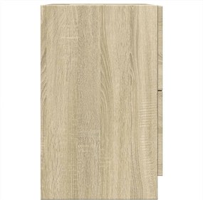 vidaXL Ντουλάπι Νιπτήρα Sonoma Δρυς 40x37x59 εκ. Επεξεργασμένο Ξύλο