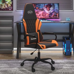 Καρέκλα Gaming Μαύρο/Πορτοκαλί Συνθετικό Δέρμα