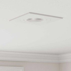 vidaXL Κρυφά Σποτ 6 τεμ Τετράγωνο GU10 Λευκό 91x91 χλστ