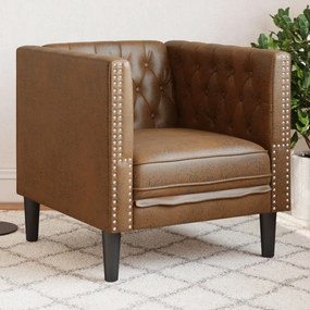 ΠΟΛΥΘΡΟΝΑ CHESTERFIELD ΚΑΦΕ ΑΠΟ ΣΥΝΘΕΤΙΚΟ ΚΑΣΤΟΡΙ 372658