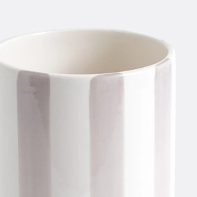 Κεραμικό βάζο με ρίγες, Υ25 εκ., Jaoma