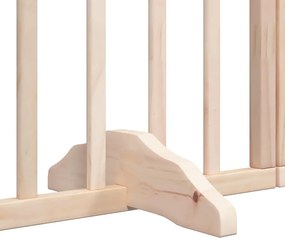 vidaXL Διαχωριστικό Σκύλων/Πόρτα Πτυσσόμενο 10 Πάνελ 800εκ Ξύλο Λεύκας