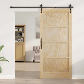 vidaXL Εσωτερική Πόρτα Φυσικό 93 x 202 cm Κόντρα πλακέ