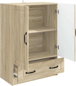 vidaXL Πλαϊνό γραφείο με συρτάρι Sonoma Δρυς 66 x 34,5 x 92 εκ.