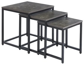 NOLAN SET 3 ΤΜΧ ΤΡΑΠΕΖΑΚΙΑ CEMENT ZITA PLUS 50X50X50/45X45X45/40X40X40εκ.