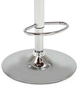 vidaXL Σκαμπό Μπαρ Κρεμ από Λυγισμένο Ξύλο και Συνθετικό Δέρμα