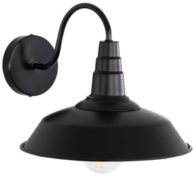 Απλίκα Τοίχου DONO C4478 Μέταλλο Μαύρο 26x31x25Υ εκ. 26x31x25 εκ.