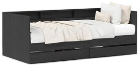 vidaXL Κρεβάτι Ημέρας Γκρι 90 x 200 cm Επεξεργασμένο ξύλο