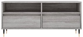 vidaXL Έπιπλο Τηλεόρασης Γκρι Sonoma 100x34,5x44,5 εκ. Επεξεργ. Ξύλο