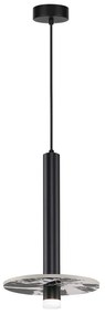 Φωτιστικό Οροφής Κρεμαστό Leandros 4320100 LED 8W 406Lm 22,5x150cm Black Viokef