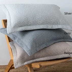 Μαξιλαροθήκες Zoe (Σετ 2τμχ) Silver Palamaiki 50Χ70 Cotton-Polyester