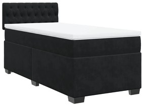 ΚΡΕΒΑΤΙ BOXSPRING ΜΕ ΣΤΡΩΜΑ ΜΑΥΡΟ 90X200 ΕΚ. ΒΕΛΟΥΔΙΝΟ 3288518