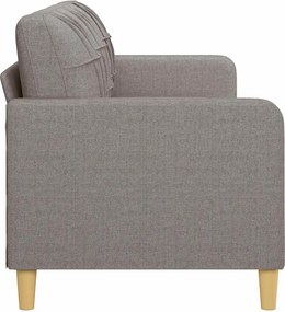 vidaXL Καναπές Τριθέσιος Taupe 180 εκ. Υφασμάτινος
