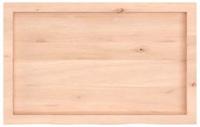 vidaXL Πάγκος Μπάνιου 80x50x(2-4) εκ. από Ακατέργαστο Μασίφ Ξύλο