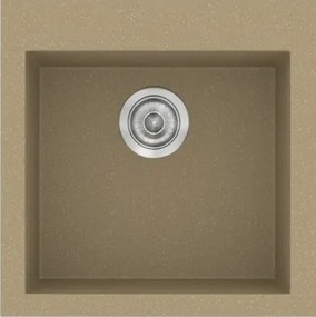 Sanitec Classic 339 (50×50) - Γρανιτένιος νεροχύτης - Metallic CREAM