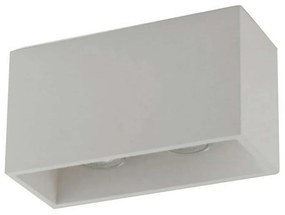 Φωτιστικό Οροφής - Πλαφονιέρα Foster I-FOSTER-PL25 2XGU10 35W 24x10x13cm White Intec Plaster
