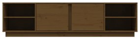 vidaXL Έπιπλο Τηλεόρασης Καφέ Μελί 156x40x40 εκ. από Μασίφ Ξύλο Πεύκου